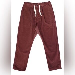 Unisex Women’s/Men's Casual Corduroy Pants - Wine XS/28-30”